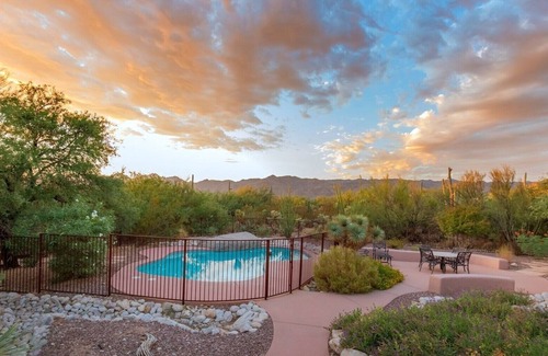 Tanque Verde House | Casa Coralina, Large Family Private Southwest Estate with heated pool, and Mountain views