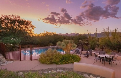 Tanque Verde House | Casa Coralina, Large Family Private Southwest Estate with heated pool, and Mountain views