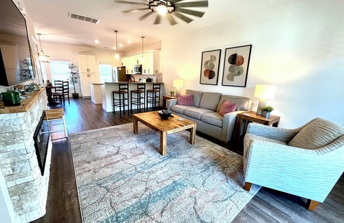 Kill Devil Hills House | Centrally Located Townhome - 2 Master Bedrooms - Fireplace - Private Garage - T4