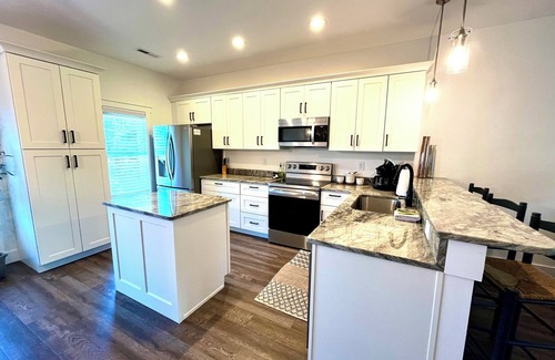 Kill Devil Hills House | Centrally Located Townhome - 2 Master Bedrooms - Fireplace - Private Garage - T4