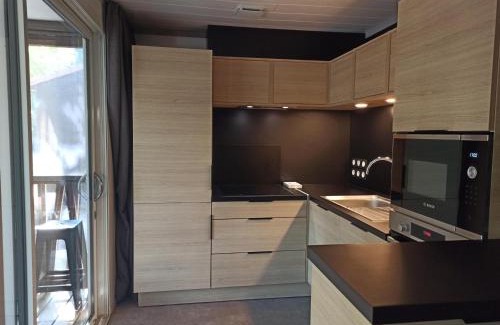 Labouheyre Ski Chalet | Chalet 2 Chambres à Labouheyre avec Piscine Chauffée, WiFi et Terrasse au Bord d'un Lac - FR-1-783-25