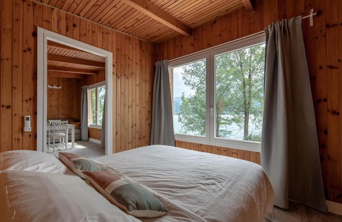 Tenna Ski Chalet | Chalet Alessandrini - Private Lakeside Beach