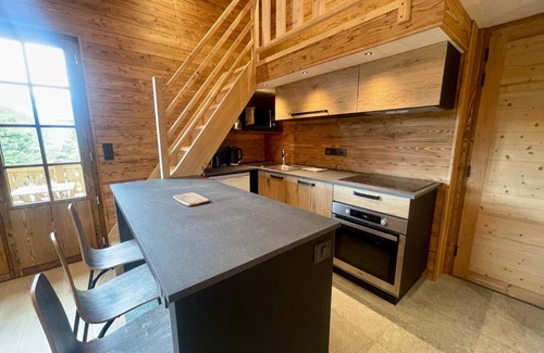 Crest-Voland Ski Chalet | Chalet moderne 4 pers avec terrasse, mezzanine et parking - FR-1-505-186