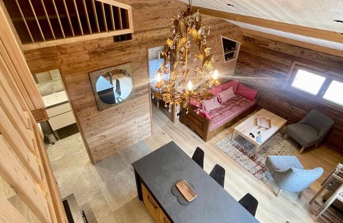 Crest-Voland Ski Chalet | Chalet moderne 4 pers avec terrasse, mezzanine et parking - FR-1-505-186