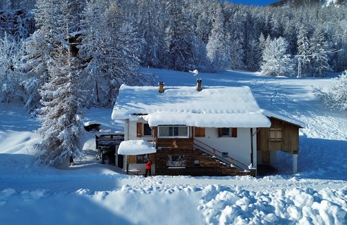 Allos Ski Chalet | Chalet summer-winter on the slopes of La Foux d'Allos, Mercantour view
