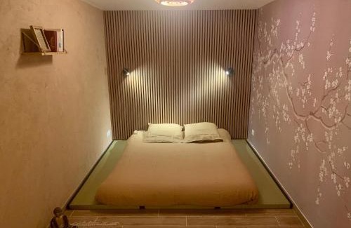 Pourrieres Bed & Breakfast | Chambre d’inspiration japonaise