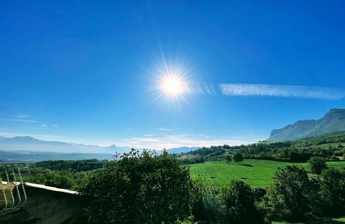 Ribiers House | Character house with terraces, garden, views and peaceful mountain setting