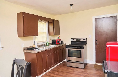 North Charlotte House | Charming 2-Bedroom Brick Home with Fireplace in Plaza-Shamrock Neighborhood