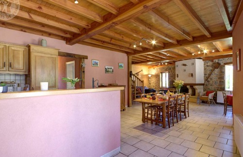 Saint-Romain-d'Urfe Cottage | Charming 4-Bedroom Cottage with Fireplace, Terrace & Forest Views