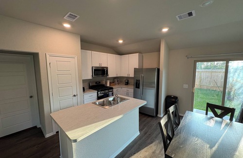 Conroe House | Charming Brand New 3BD house with stunning wooded views,Fiber optics,fenced yard