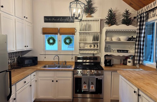 Arrowhead Villas Cabin | Charming Historic Cottage, Hot Tub, Fireplace, Firepit, Enclosed Patio