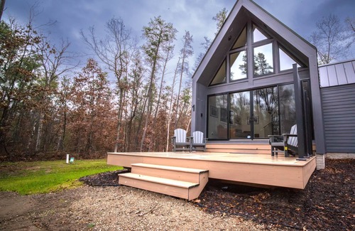 Wellston Ski Chalet | Charming New Modern Chalet in the Woods - near fishing,skiing,trails-Cabin 2