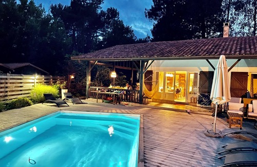 Vielle-Saint-Girons Villa | Charming villa, heated swimming pool, quiet wooded grounds, near lake, ocean, forests