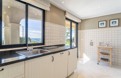 Coveta Fuma Villa | Charming Villa Mara with Great Sea View, Pool & Wi-Fi