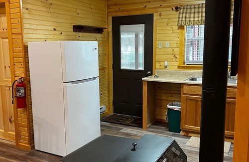 Elkins Cabin | Charming Yet Wild Cozy Retro Cabin Hot Tub, Sunroom, Fire Pit & Trout! Hiking!