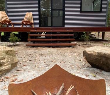 Peachester Villa | 'Chartreuse' Tiny Home on Green Valley Fingerlime Farm