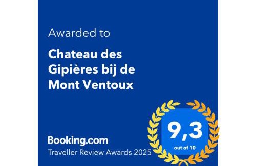 Montbrun-les-Bains Apartment | Chateau des Gipières bij de Mont Ventoux