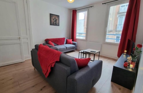 Anatole France Danton Apartment | Chez K&D T2 Rouge Le Havre