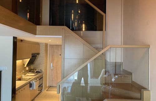 Jiading Apartment | Chic 2-bedroom apartment with AC, WiFi in vibrant Shanghai