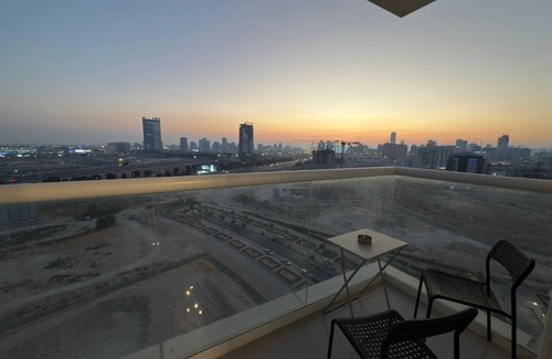 Al Barsha Apartment | Chic studio in fabulous Dubai with AC, fitness room, WiFi