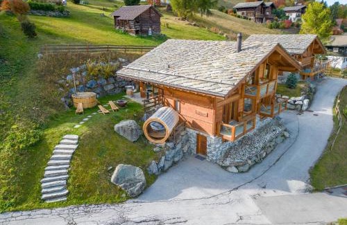 Saint-Pierre-de-Clages Ski Chalet | Ciel Etoilé - Magnifique Chalet, 14 personnes - vue incroyable