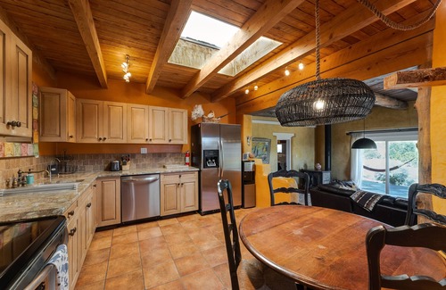 Canada de los Alamos House | Classic Adobe Desert Home, Stunning Mountain Views, Rustic Luxury
