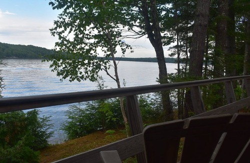 Embden Cabin | Classic Maine Lakefront Camp Overlooking Embden Pond