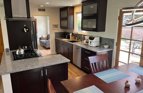 Goleta House | Clean 3 BR 2 BA w hot tub, yard, AC, near beaches, UCSB. Dog ok, sleep 5-6