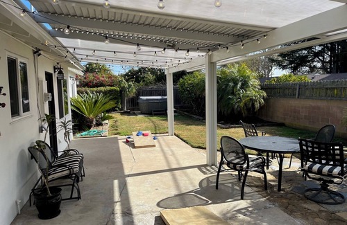 Goleta House | Clean 3 BR 2 BA w hot tub, yard, AC, near beaches, UCSB. Dog ok, sleep 5-6