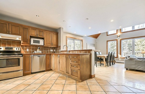 Lac-Superieur Ski Chalet | CLOSE to Tremblant’s North Side lifts, WELL LOCATED, with Hot Tub, Very Private!