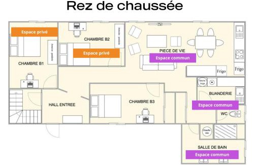 Cholet House | Coeur de ville #B2 - Centre ville, WIFI & NETFLIX - Proche transports - CHAMBRE PRIVEE dans logement partagé