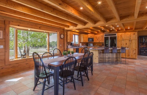 Ridgway House | Colorado Luxury Log Home - 40 Private Acres - Fire Pit - Views STR2024-052