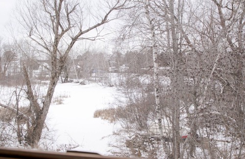 Princeton House | Comfy family-friendly log-sided home with lake frontage and dock