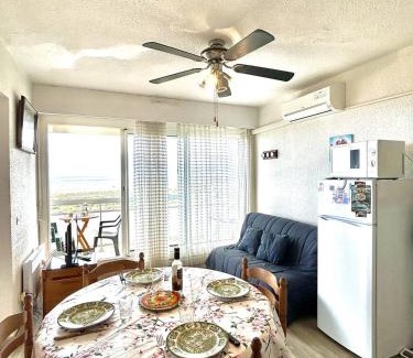 Le Barcares Apartment | Confortable T2 + Cabine face à la mer 4BALM39