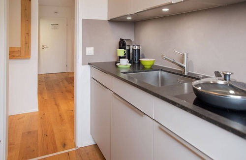 Falera Apartment | Cosy apartment for 5 guests with WIFI, pool, TV, balcony and panoramic view