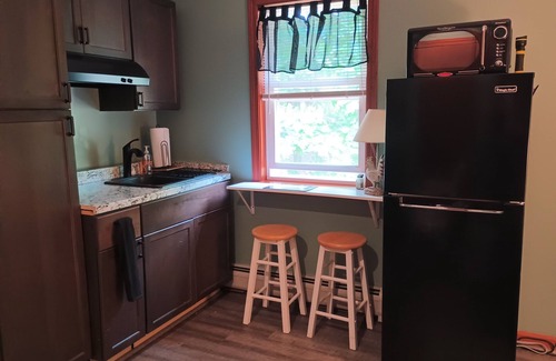 Queensbury Apartment | Cozy 1 bedroom efficiency in a forest-like setting near Lake George and Saratoga