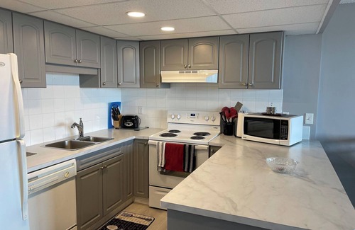 Red Deer Condo | Cozy 2-bedroom condo in Red Deer with WiFi - Swimming Pool/Fitness Room/Elevator