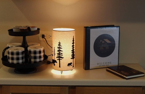 St Germain Cabin | COZY BEAR LODGE-On UTV/Snowmobile trail, Beachside Cabin w/Porch, Private dock