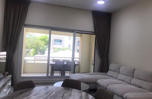 Dubai Investment Park Apartment | Cozy Bedroom Retreat in Green Community Pool View