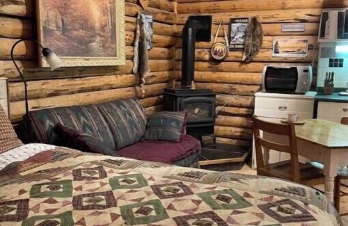 Clearwater County Cabin | Cozy country log cabin Art/Spa Getaway