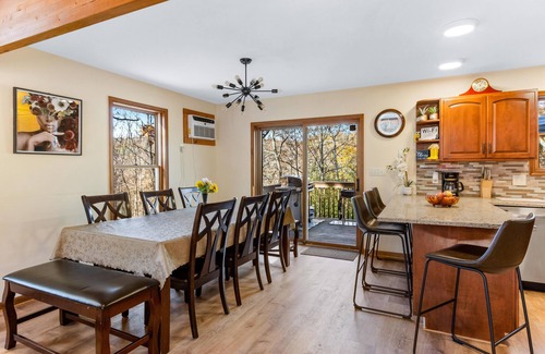 Bushkill House | Cozy Creekfront House with Sauna