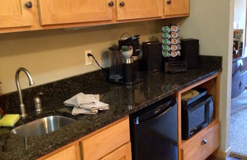 Three Lakes Condo | Cozy King Studio Retreat for Two, Northernaire Resort – Three Lakes, WI