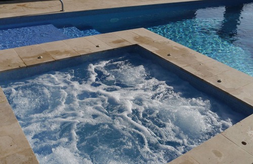 Castillon-du-Gard House | Cozy vacation home with heated pool + whirlpool, sauna. Pet friendly.