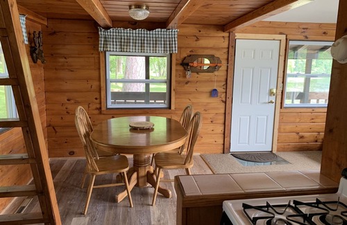 Walker Cabin | Cozy Vintage Cabin Right on the Lake. Bedroom, Lower Level & Loft. Sleeps 4.