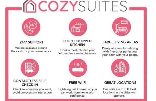Fountain Square Apartment | CozySuites l Trendy 1BR, Downtown Indy