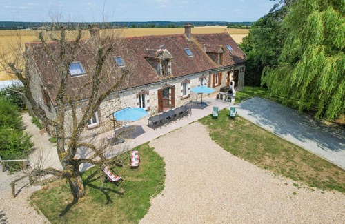 Les Menus Villa | Crazy Villa Champs Corons 61 - Interior heated pool - 2h from Paris - 30p