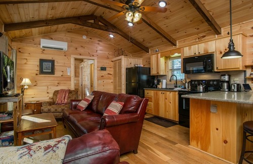 Pisgah Forest House | Creekside Log Cabin | 2 Bed, 2 Bath
