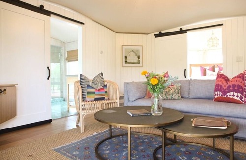 Prairie Lea House | Crescent Moon Safari Tent at Wahwahtaysee Resort on the San Marcos River