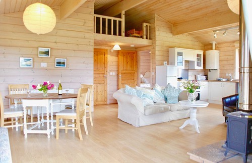 Kirkbean Cottage | Curlew Lodge - a fabulous and very comfortable beachside log chalet with stunning views and woodbur