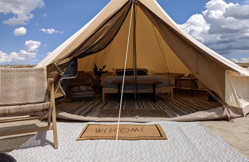 Levan House | Cute glamping tent on private sandy beach